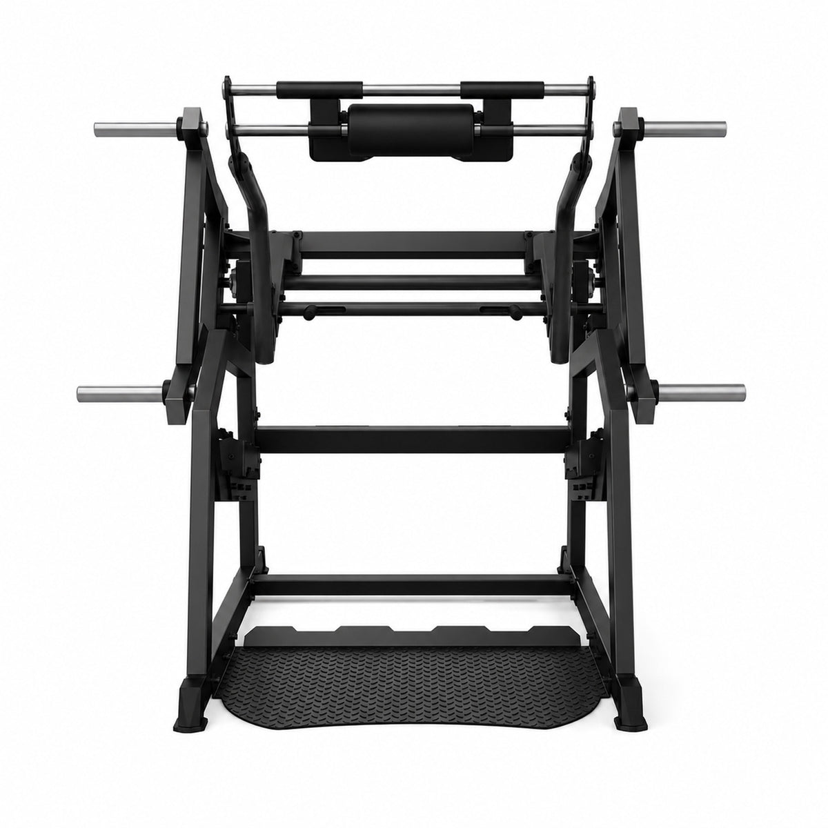 DHZ A601 Power Squat – Frontansicht des professionellen Kraftgeräts – Fitnessstudio, Krafttraining und kommerzieller Studioeinsatz