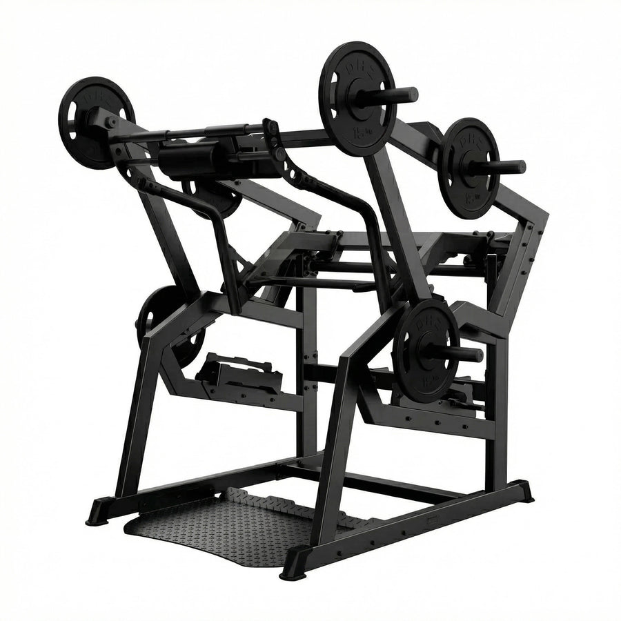 DHZ A601L Power Squat Pro – Hauptansicht des professionellen Fitnessgeräts – Fitnessstudio, Krafttraining und kommerzieller Studioeinsatz