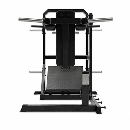 DHZ A610 Pendulum Squat – Frontansicht des professionellen Kraftgeräts – Fitnessstudio, Krafttraining und kommerzieller Studioeinsatz