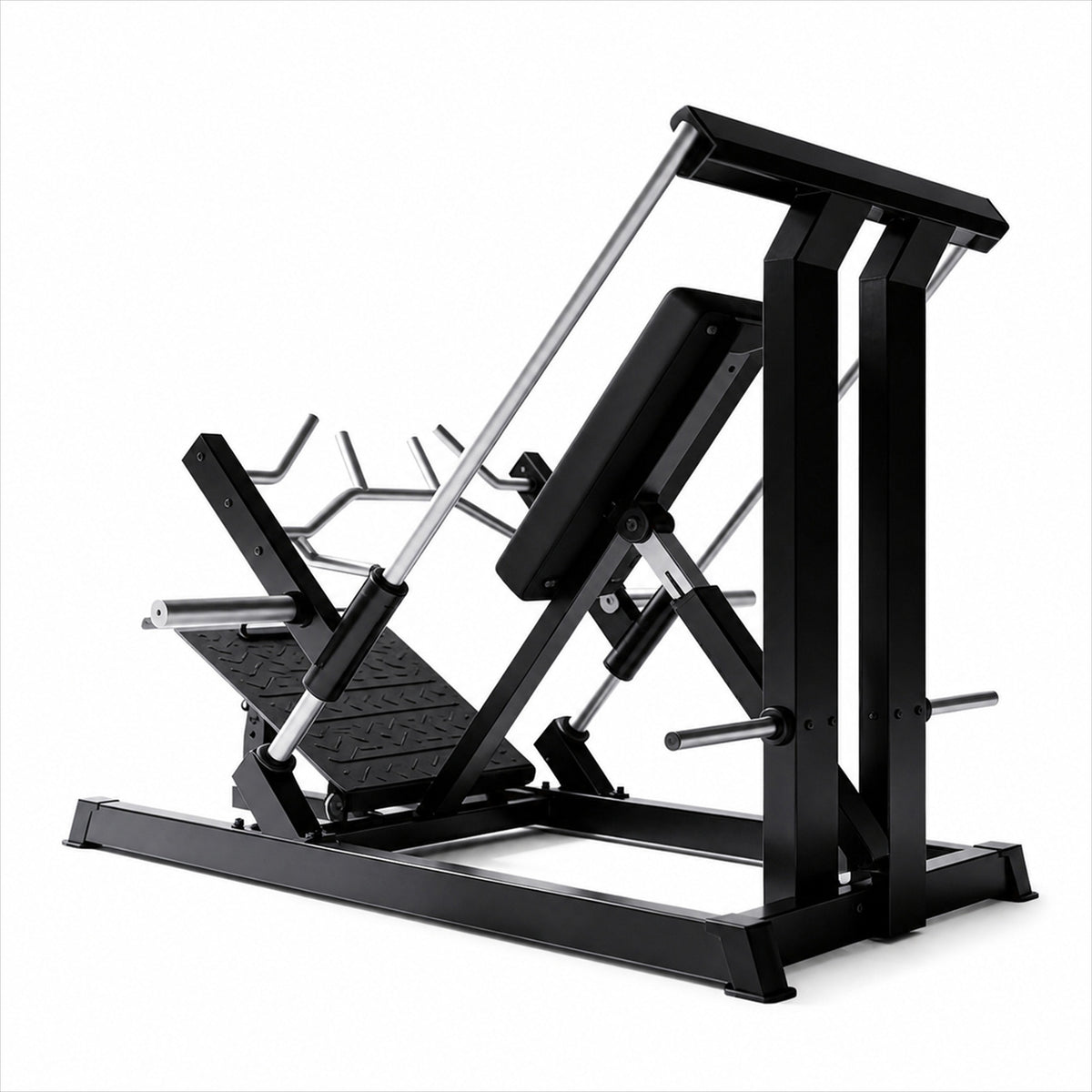 DHZ A611 Incline Linear Row – Frontansicht des professionellen Kraftgeräts – Fitnessstudio, Krafttraining und kommerzieller Studioeinsatz