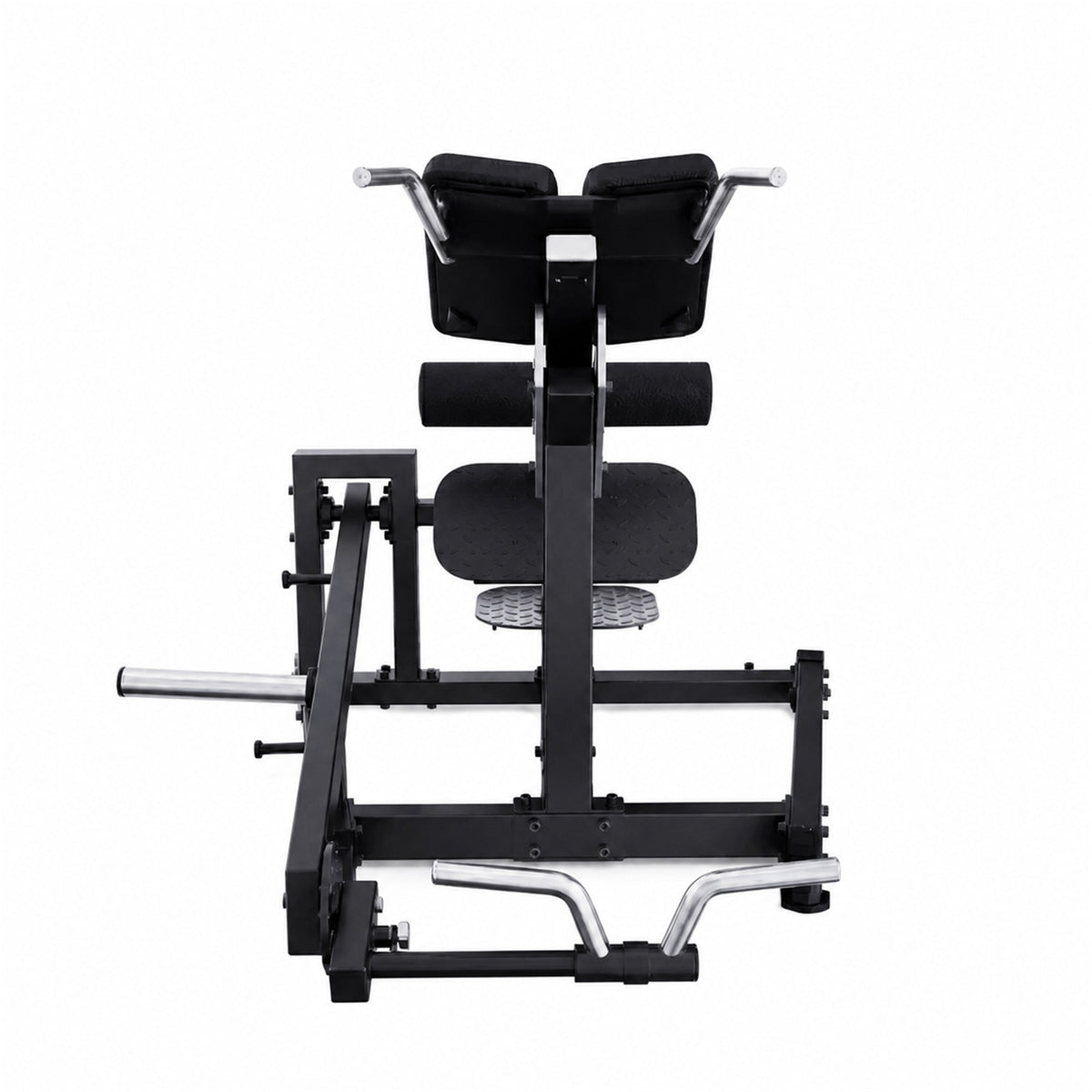 DHZ A627 45 Hip Extension – Frontansicht des professionellen Kraftgeräts – Fitnessstudio, Krafttraining und kommerzieller Studioeinsatz