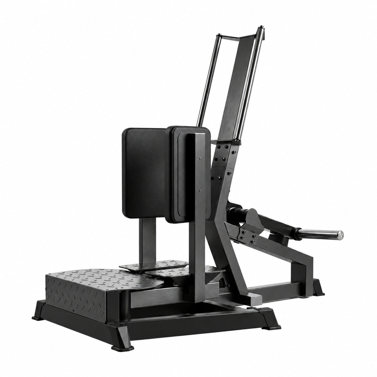 DHZ Fitness A629 Standing Abductor – Plate-Loaded Glute Trainer in Seitenansicht auf weißem Hintergrund