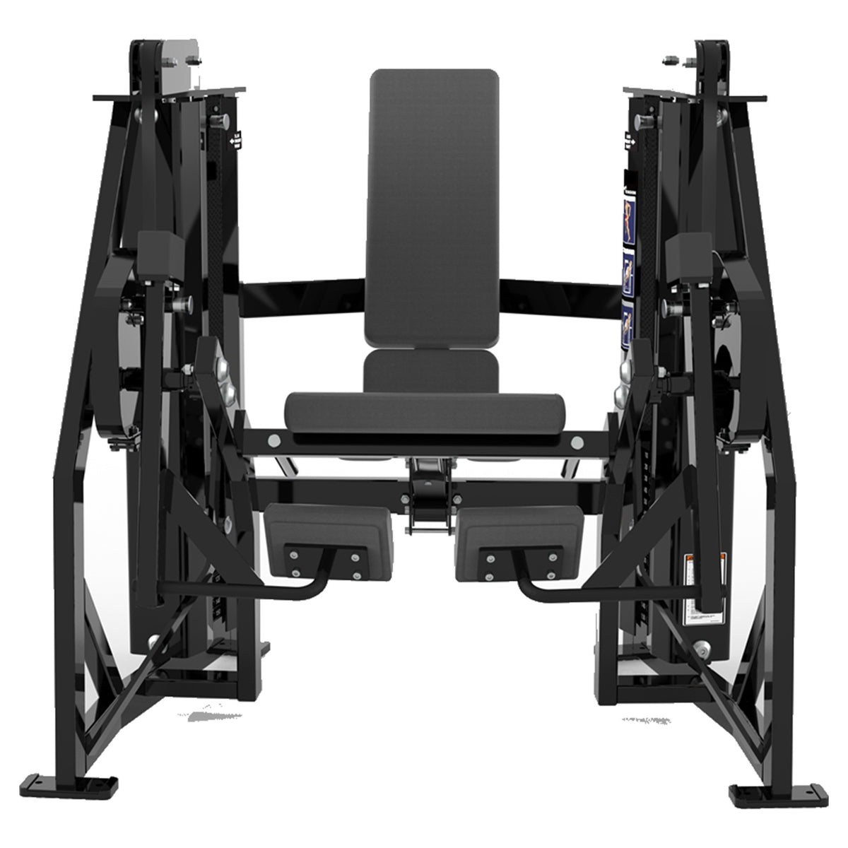 DHZ D-FORCE PM2048 Leg Extension – Dual Weight Stack Beinstrecker – schwarze Polster, Produktansicht 02