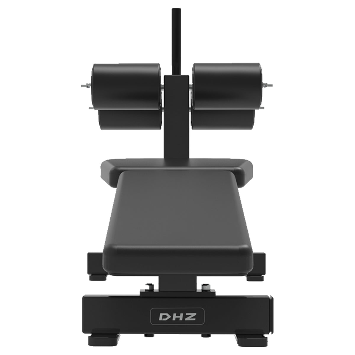 DHZ S-FORCE PM3006 Decline Abdominal Bench – Freihantel Negativ-Bauchbank – schwarze Polster, Produktansicht 02