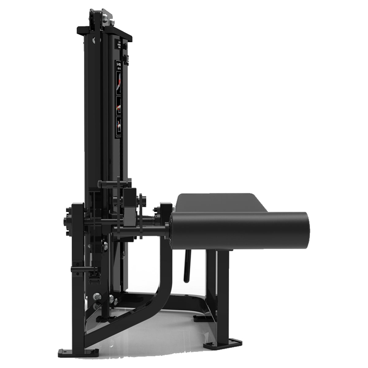DHZ S-FORCE SM5001 Prone Leg Curl – Gewichtsblock Liegender Beinbeuger – schwarze Polster, Produktansicht 02