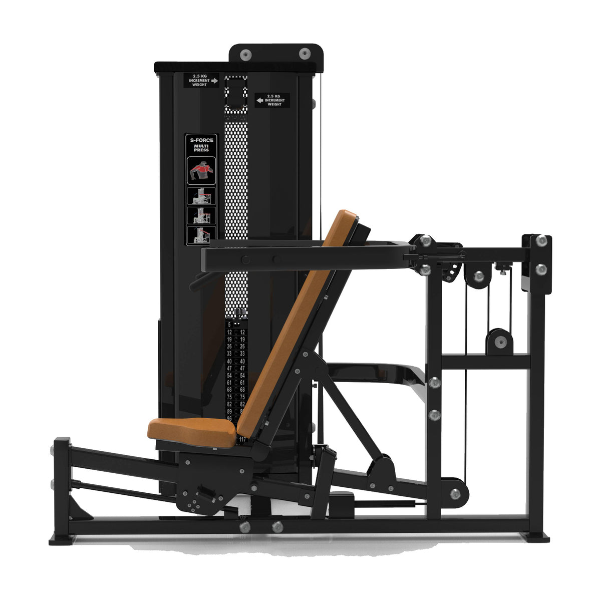DHZ S-FORCE SM5084 Dual Chest & Shoulder Press – chest press a shoulder press v jednom pro fitness centra