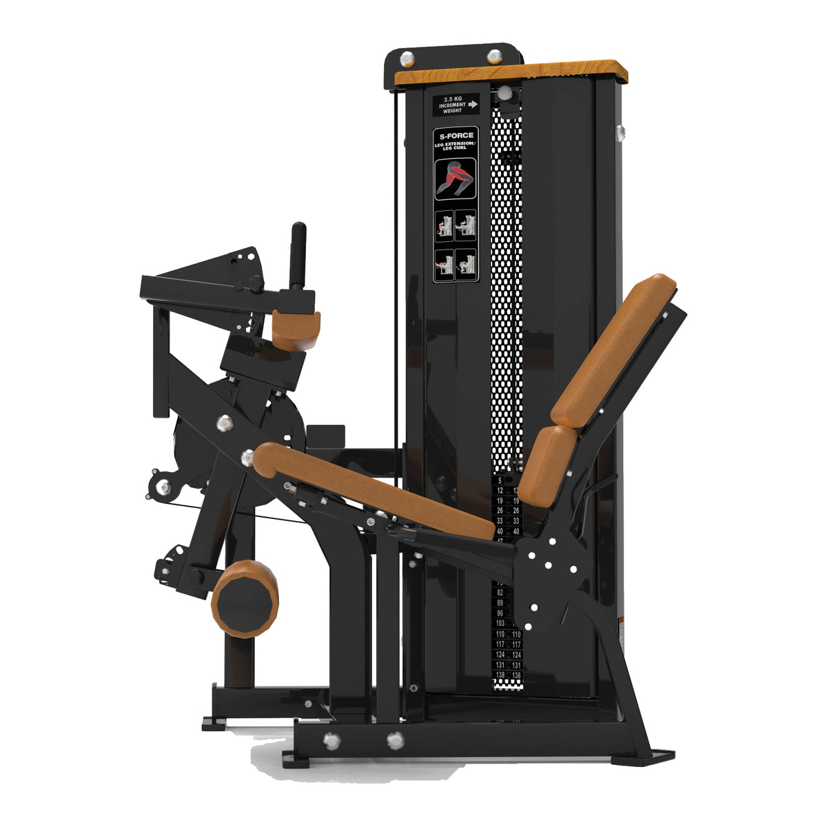 DHZ S-FORCE SM5086 Dual Leg Extension & Prone Leg Curl – předkopávání a zakopávání vleže pro fitness centra