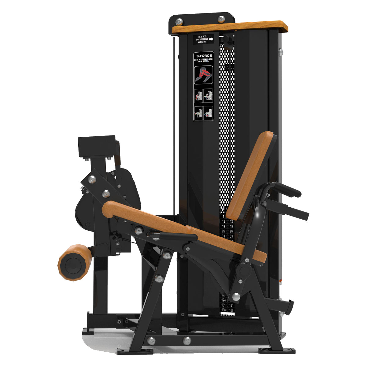 DHZ S-FORCE SM5090 Dual Leg Extension & Seated Leg Curl – Selectorized 2-in-1 Leg Machine for Commercial Gyms