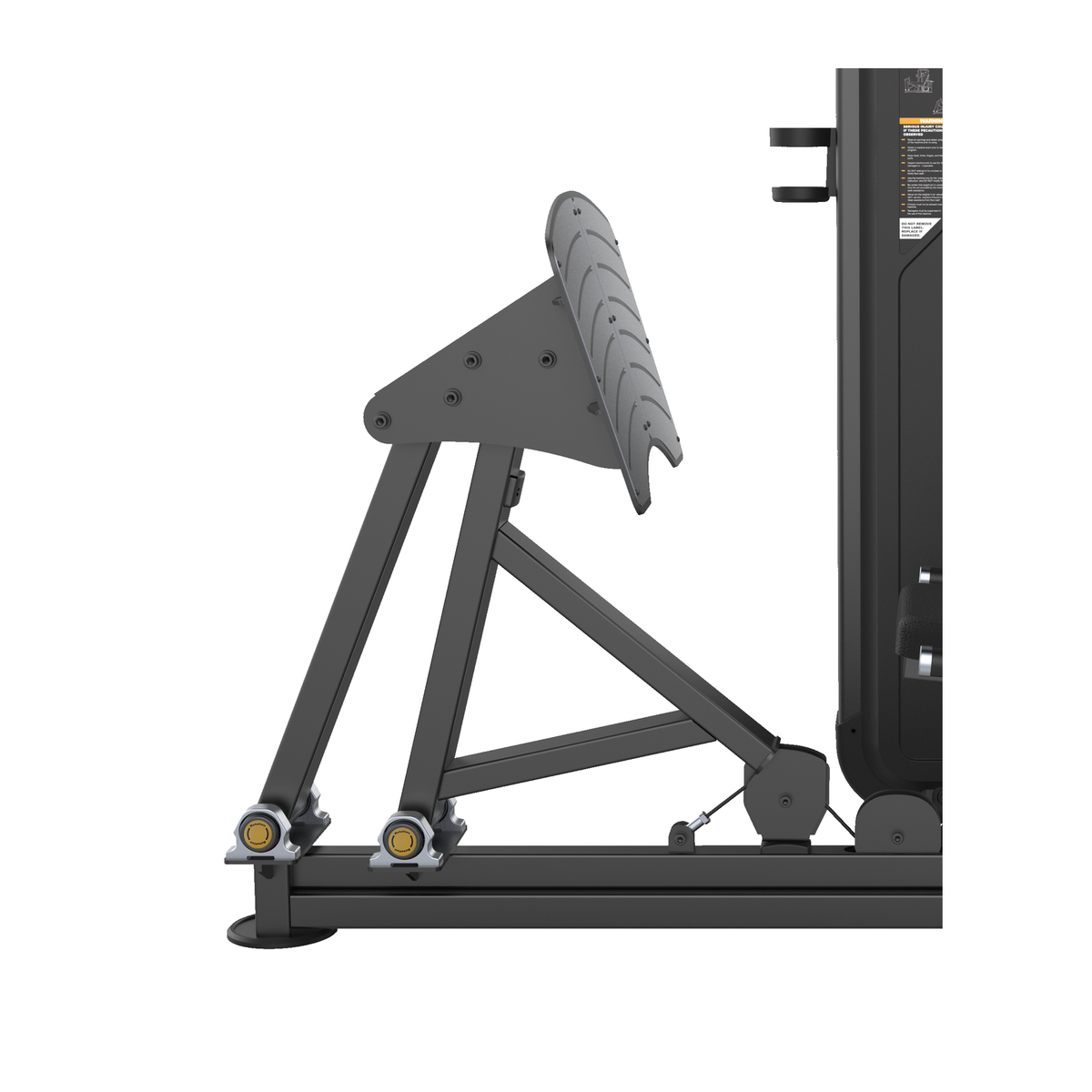 DHZ U3003A Leg Press – Fußplattform, Gelenke und Bewegungsarme im Detail