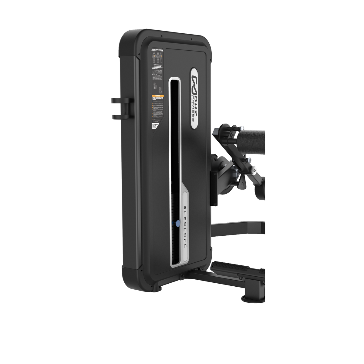 DHZ U3073A Abdominal Isolator – Gewichtsturm, Gewichtsstapel und Seilzug im Detail