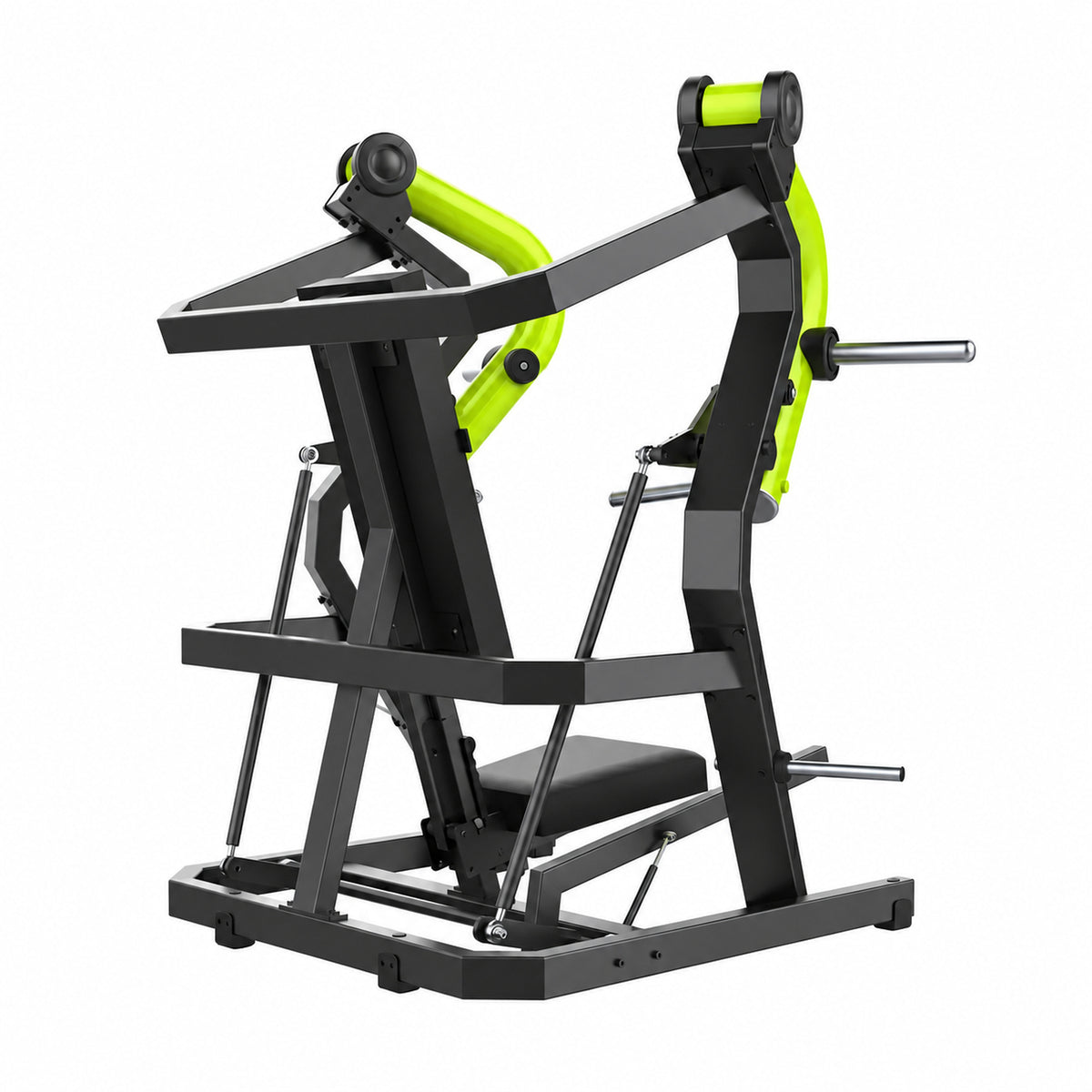 DHZ Y900 Y905L Brustpresse (Chest Press) mit Einstiegshilfe in Grün-Schwarz – Rückansicht