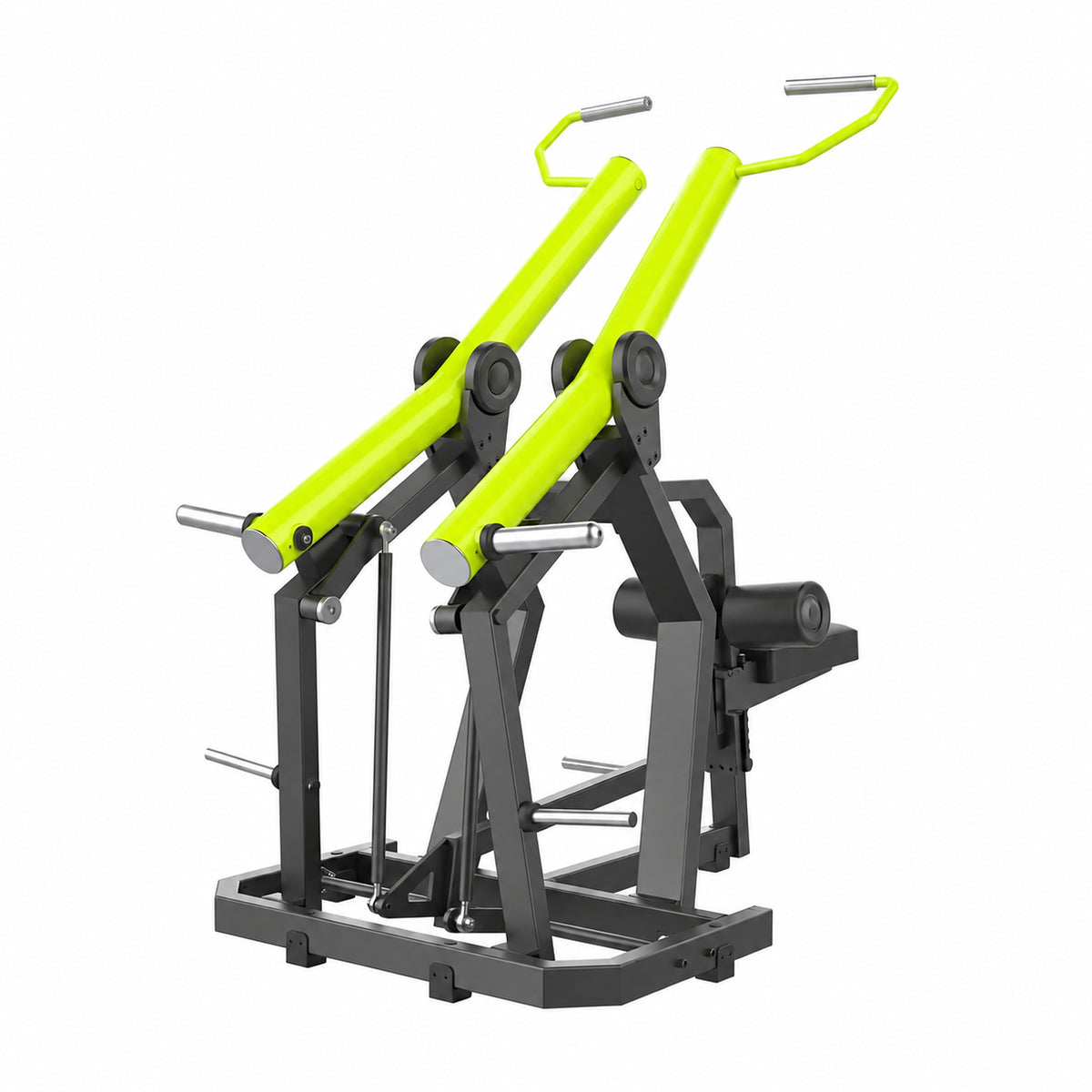 DHZ Y900 Y920L Latzugmaschine (Pull Down) mit Einstiegshilfe in Grün-Schwarz – Rückansicht