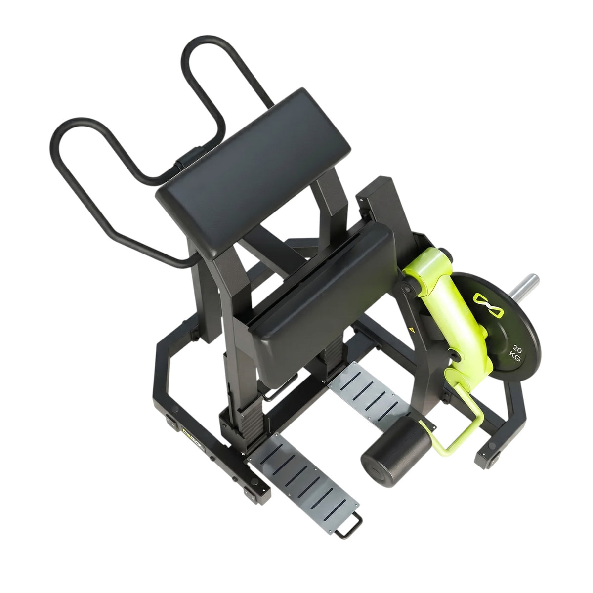 DHZ Y900 Y955 Beinbeuger (Leg Curl) in Grün-Schwarz – Ansicht von oben