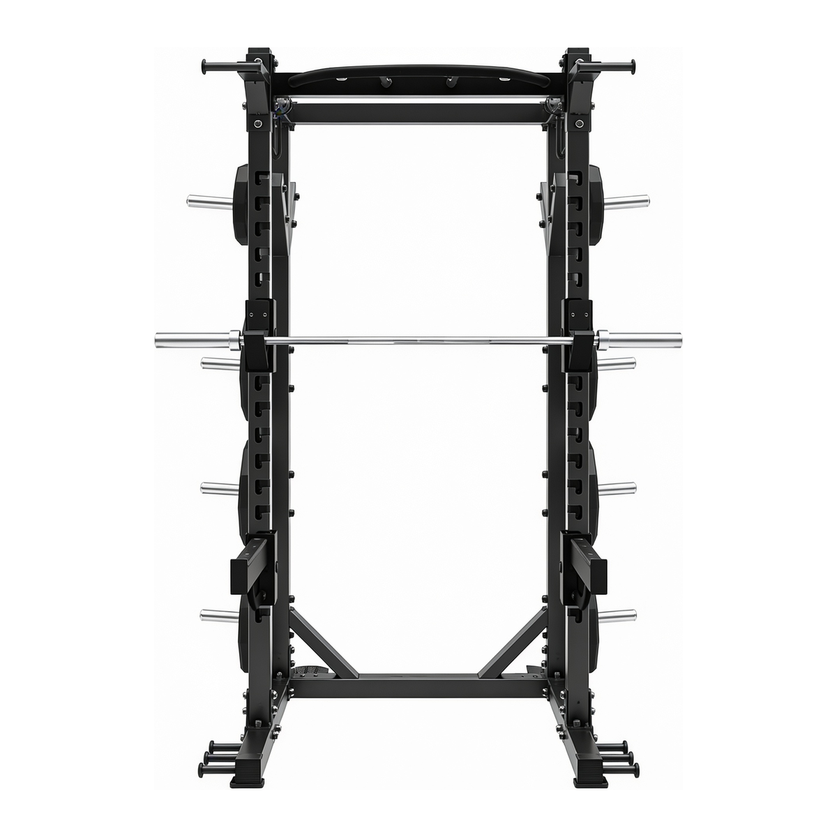 DHZ E6221 Basic Half Rack in Black Pearl und Piano Black – Rückansicht