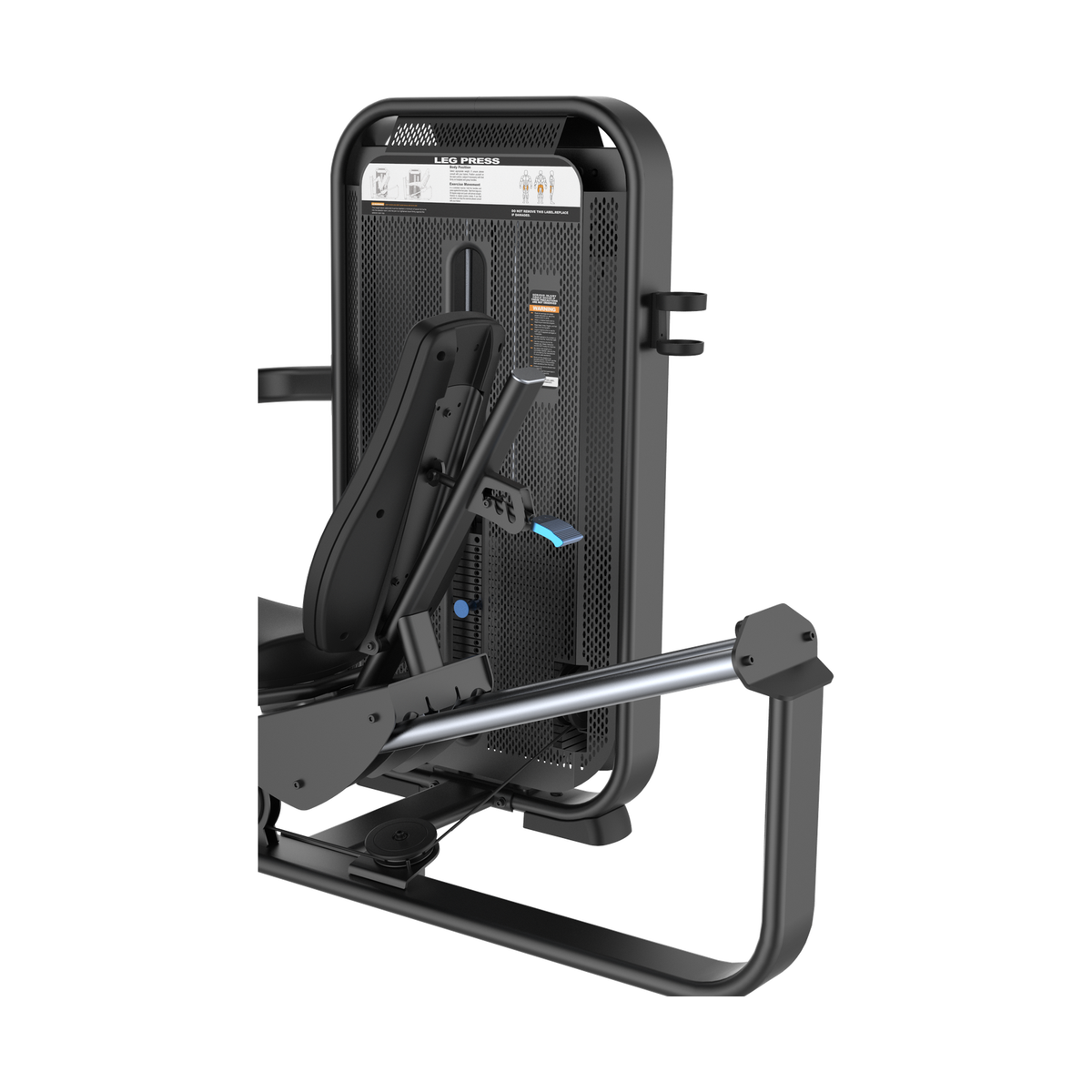 DHZ E7003 Leg Press Gewichtsturm, Schlitten und Führungsschienen im Detail