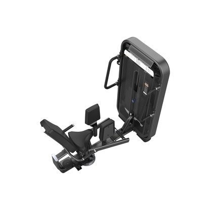 DHZ E7021 Abductor & Adductor Draufsicht auf Sitz, Beinpolster und Mechanik