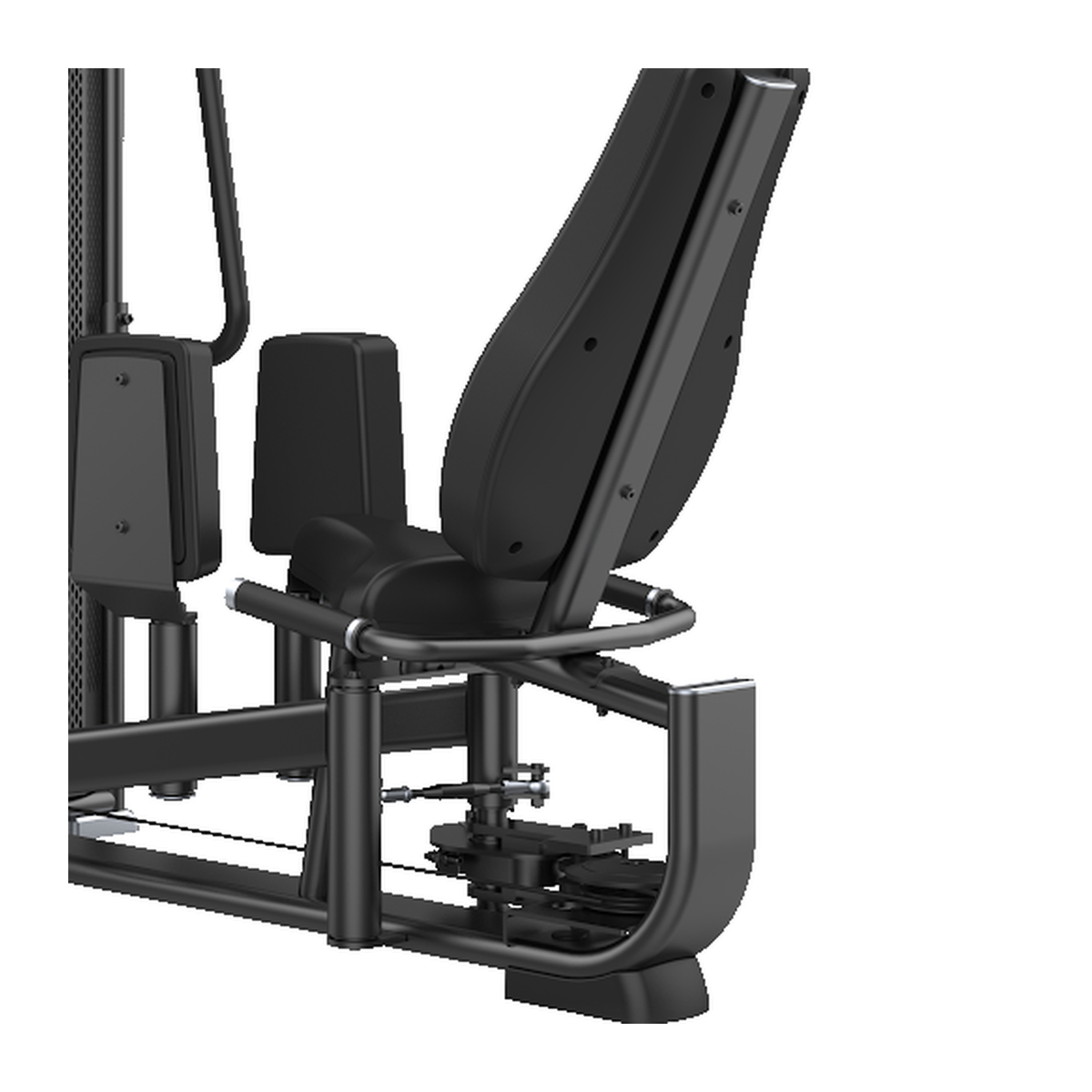 DHZ E7021A Abductor & Adductor – Sitz, Beinpolster und Startpositionsverstellung im Detail