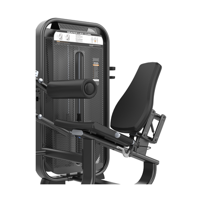 DHZ E7023 Seated Leg Curl Gewichtsturm Sitz und Rückenlehne im Detail