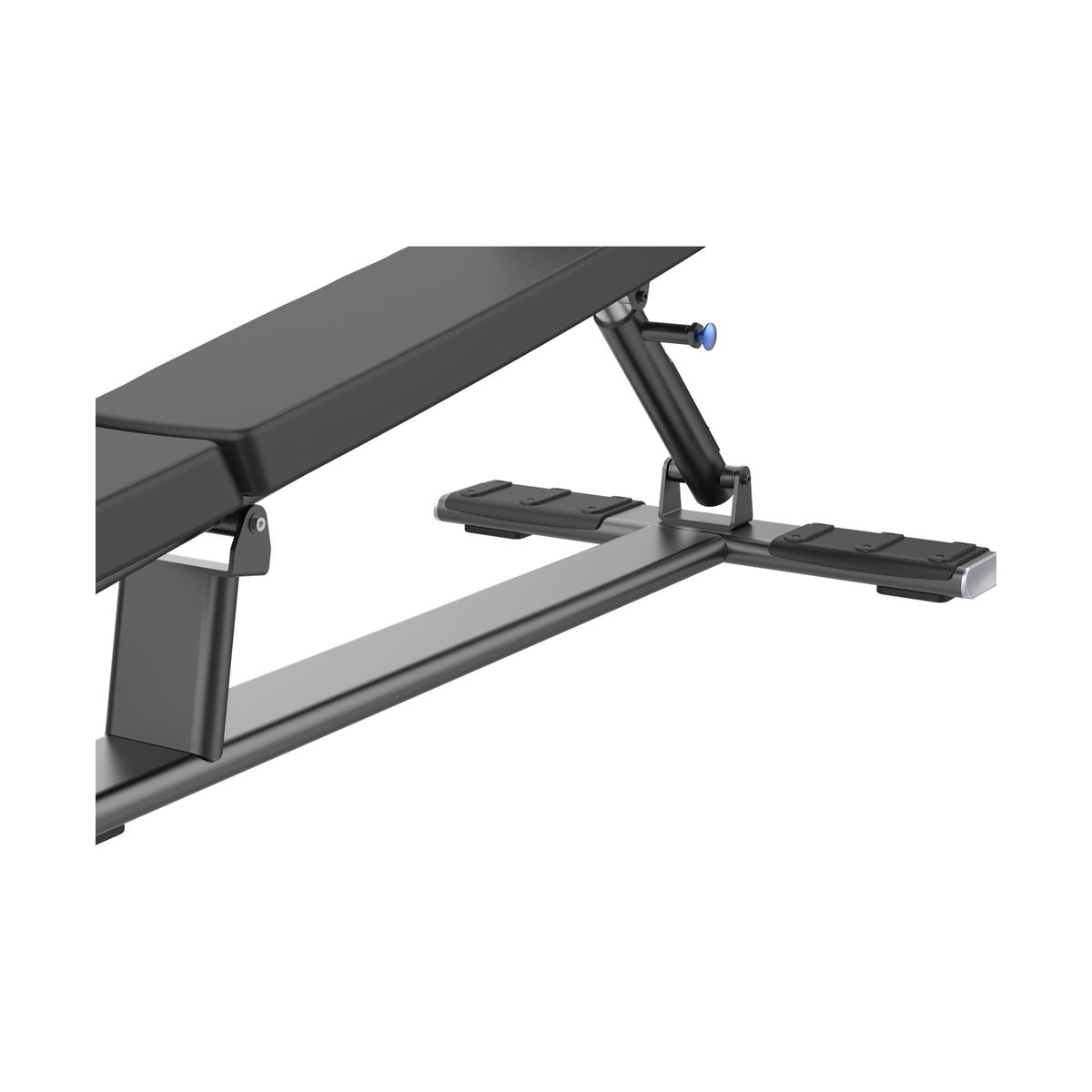 DHZ E7037 Decline Abdominal Bench Winkelverstellung und Rahmen im Detail