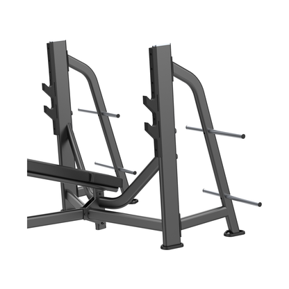 DHZ E7041 Olympic Bench Decline Hantelablagen und Scheibenhalter im Detail