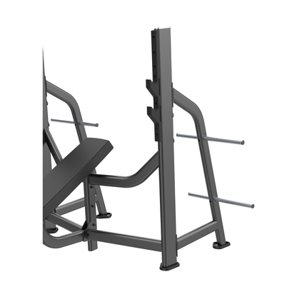 DHZ E7042 Olympic Bench Incline Hantelablagen und Scheibenhalter im Detail