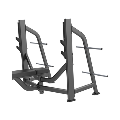 DHZ E7043 Olympic Bench Hantelablagen und Scheibenhalter im Detail