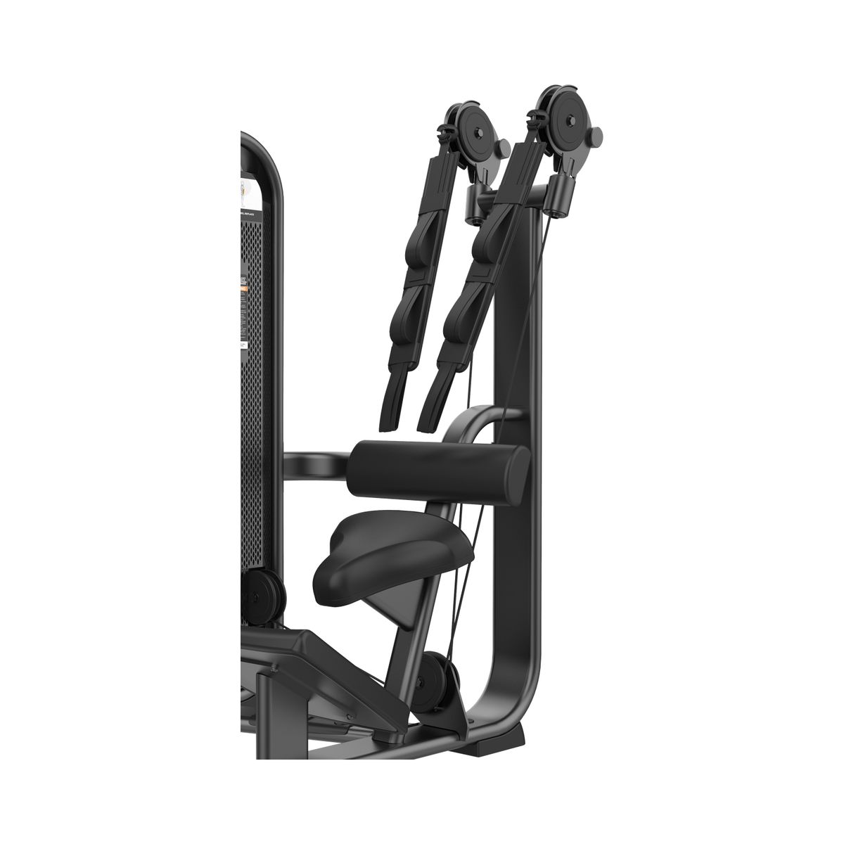 DHZ E7073 Abdominal Isolator Polster und Bewegungsarme im Detail