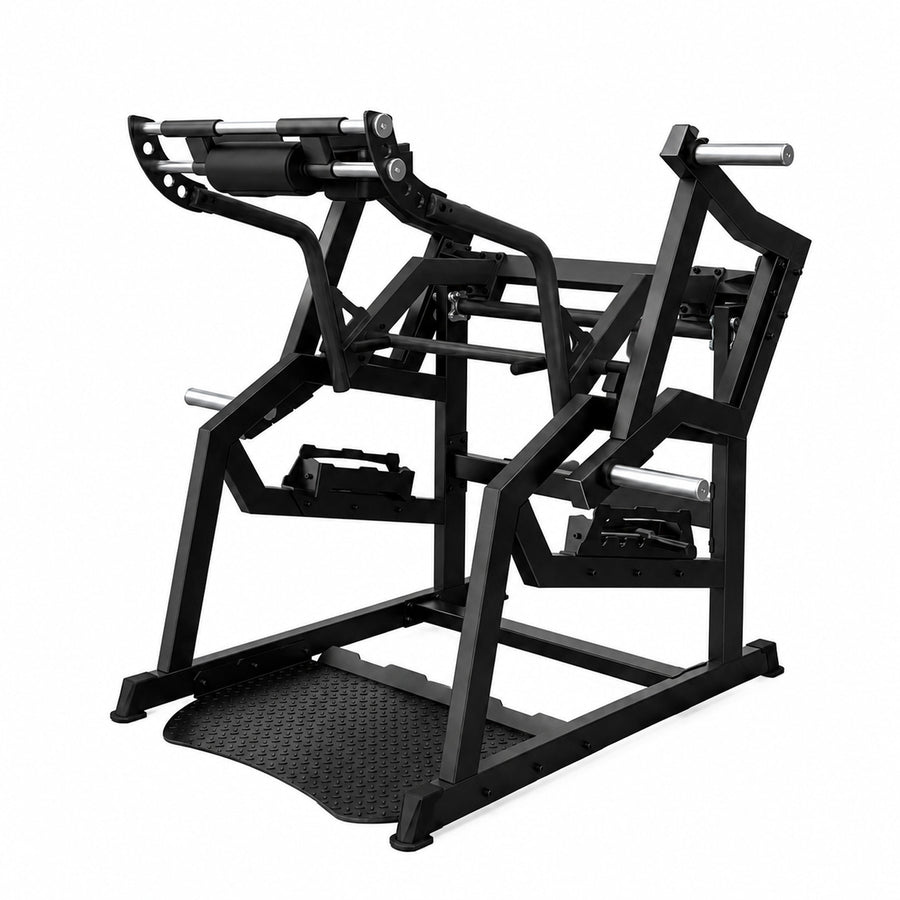 DHZ A601 Power Squat – Plate Loaded Squat Machine – Perspektivische Geräteansicht
