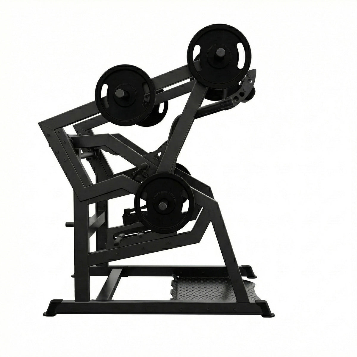 DHZ A601L Power Squat Pro – Seitenansicht des professionellen Kraftgeräts – Fitnessstudio, Krafttraining und kommerzieller Studioeinsatz