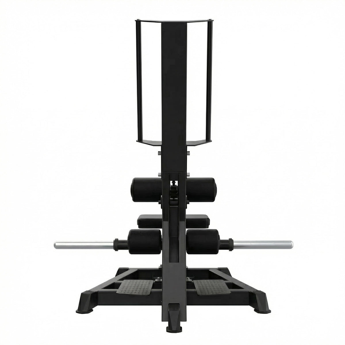 DHZ A605L Standing Hip Thrust – Rückansicht des professionellen Kraftgeräts – Fitnessstudio, Krafttraining und kommerzieller Studioeinsatz