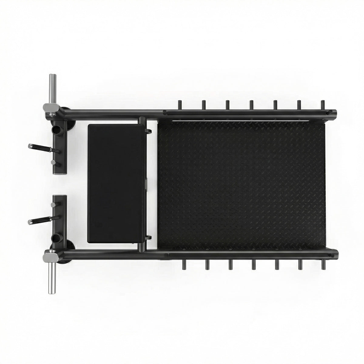 DHZ A606 Glute Bridge Bench – Plate Loaded Glute Bench – Draufsicht