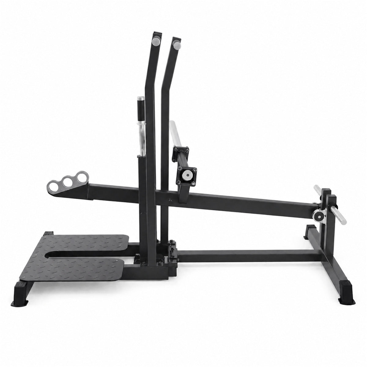 DHZ A607 Belt Squat – Seitenansicht des professionellen Kraftgeräts – Fitnessstudio, Krafttraining und kommerzieller Studioeinsatz