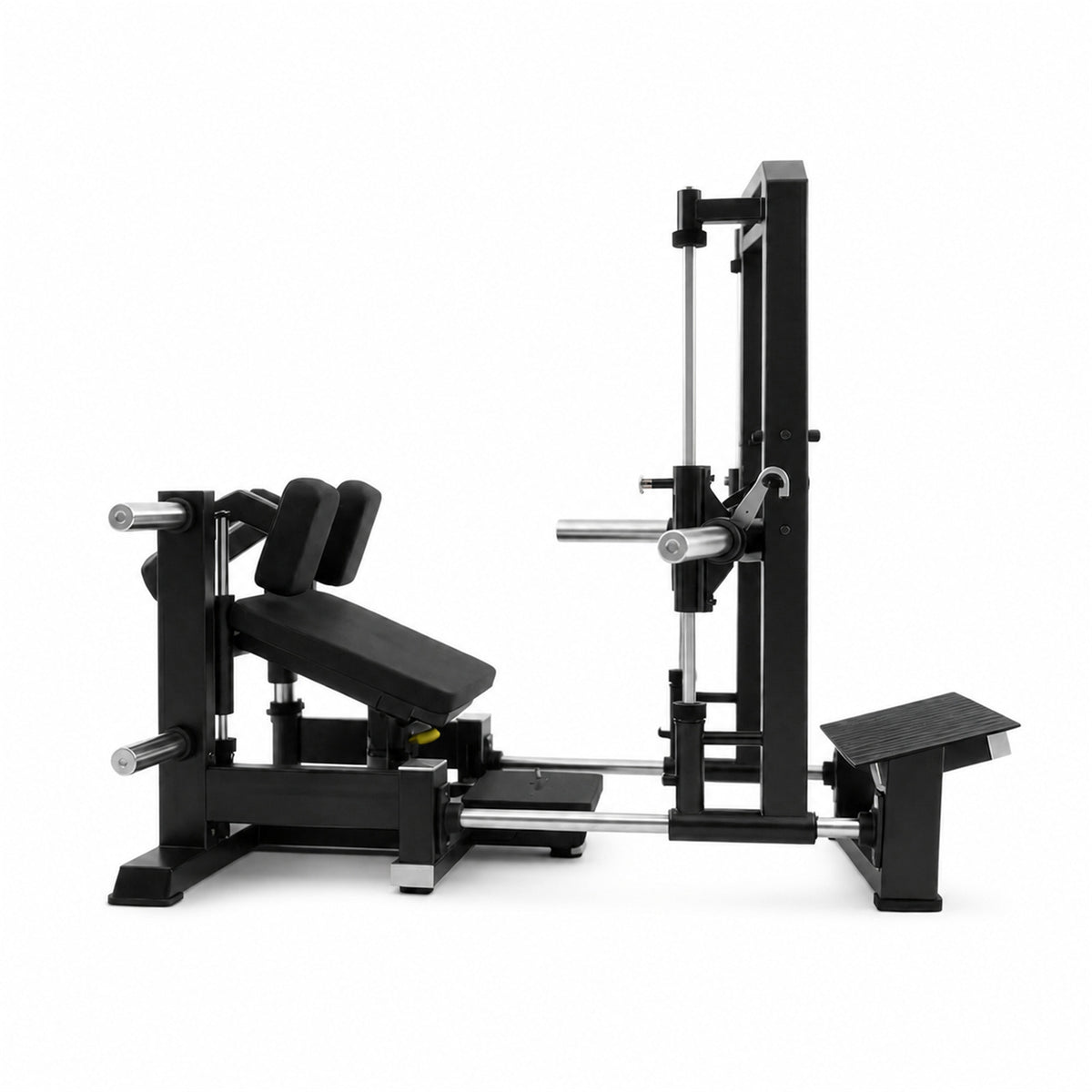 DHZ A609 3D Smith Hip Thrust – Seitenansicht des professionellen Kraftgeräts – Fitnessstudio, Krafttraining und kommerzieller Studioeinsatz