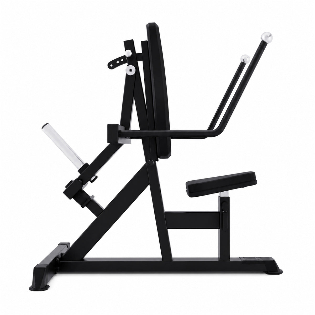 DHZ A614 Dual Triceps Extension Dip – Rückansicht des professionellen Kraftgeräts – Fitnessstudio, Krafttraining und kommerzieller Studioeinsatz