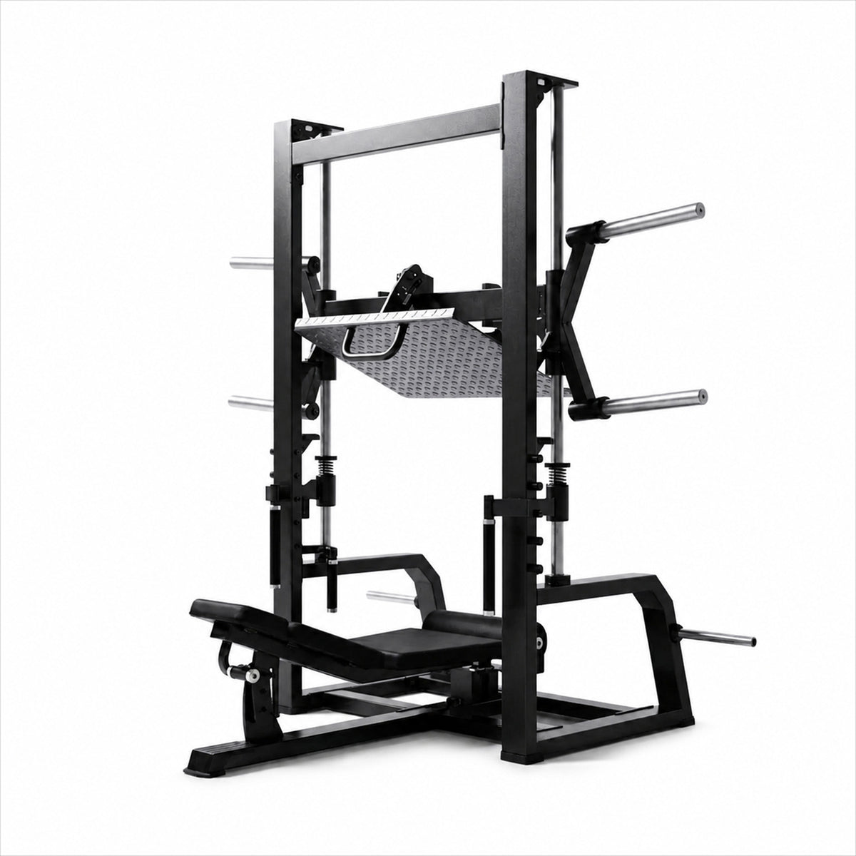 DHZ A616 Adjustable Vertical Leg Press – Professionelle Plate-Loaded Beinpresse – Rückansicht