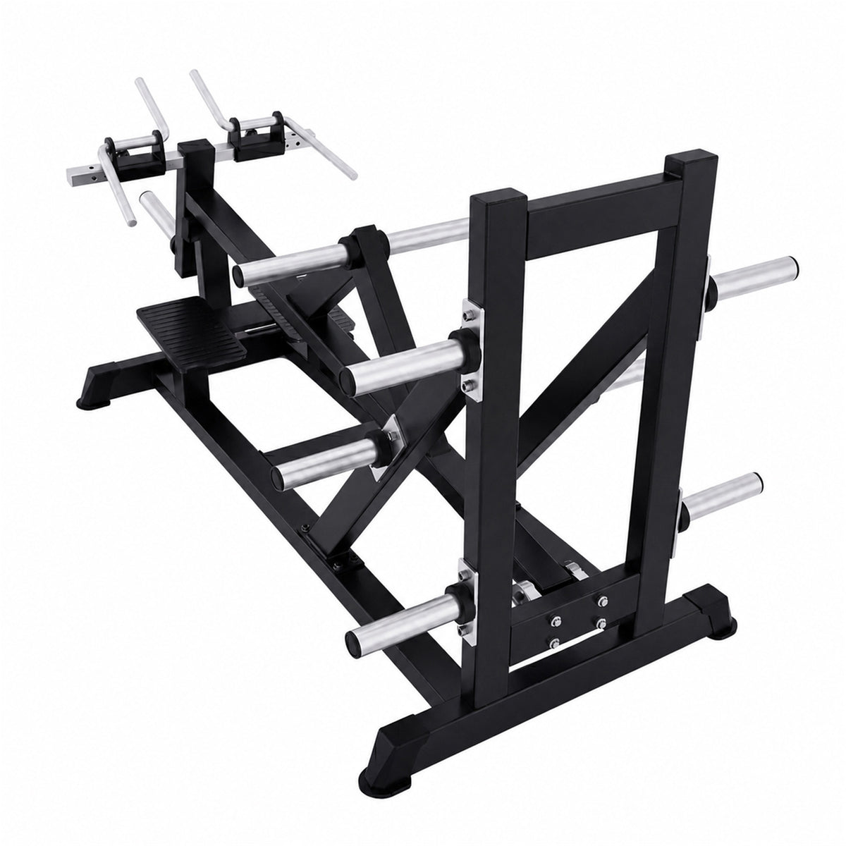 DHZ A617 Standing T-Bar Row – Rückansicht des professionellen Kraftgeräts – Fitnessstudio, Krafttraining und kommerzieller Studioeinsatz