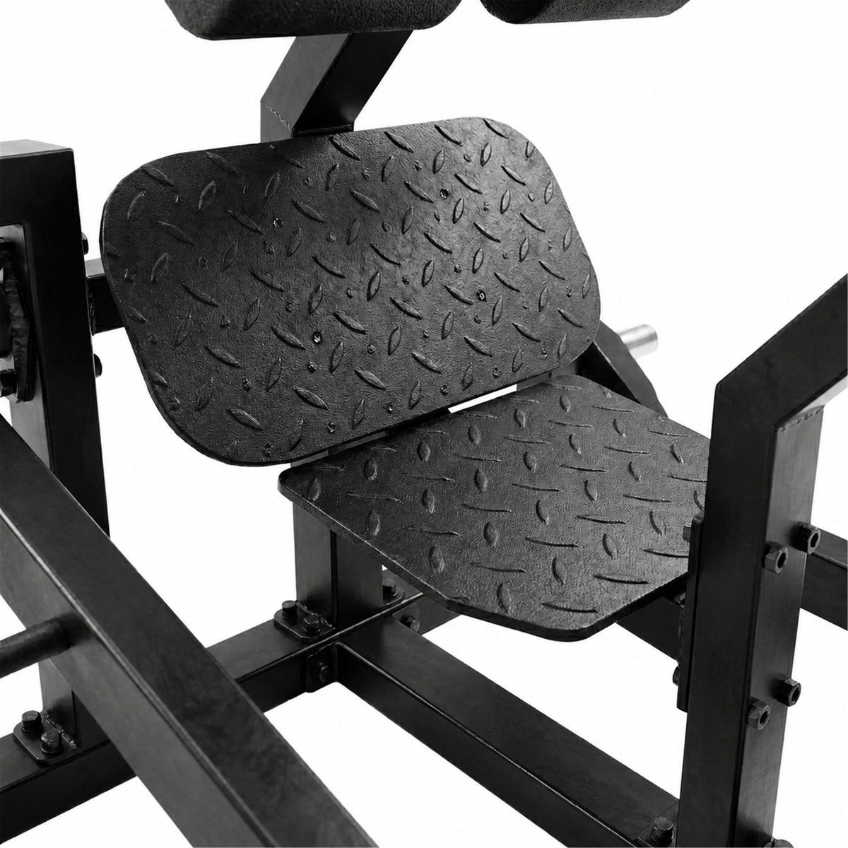 DHZ A627 45 Hip Extension – Detail der rutschfesten Fußplatte für sicheren Stand – Fitnessstudio, Krafttraining und kommerzieller Studioeinsatz