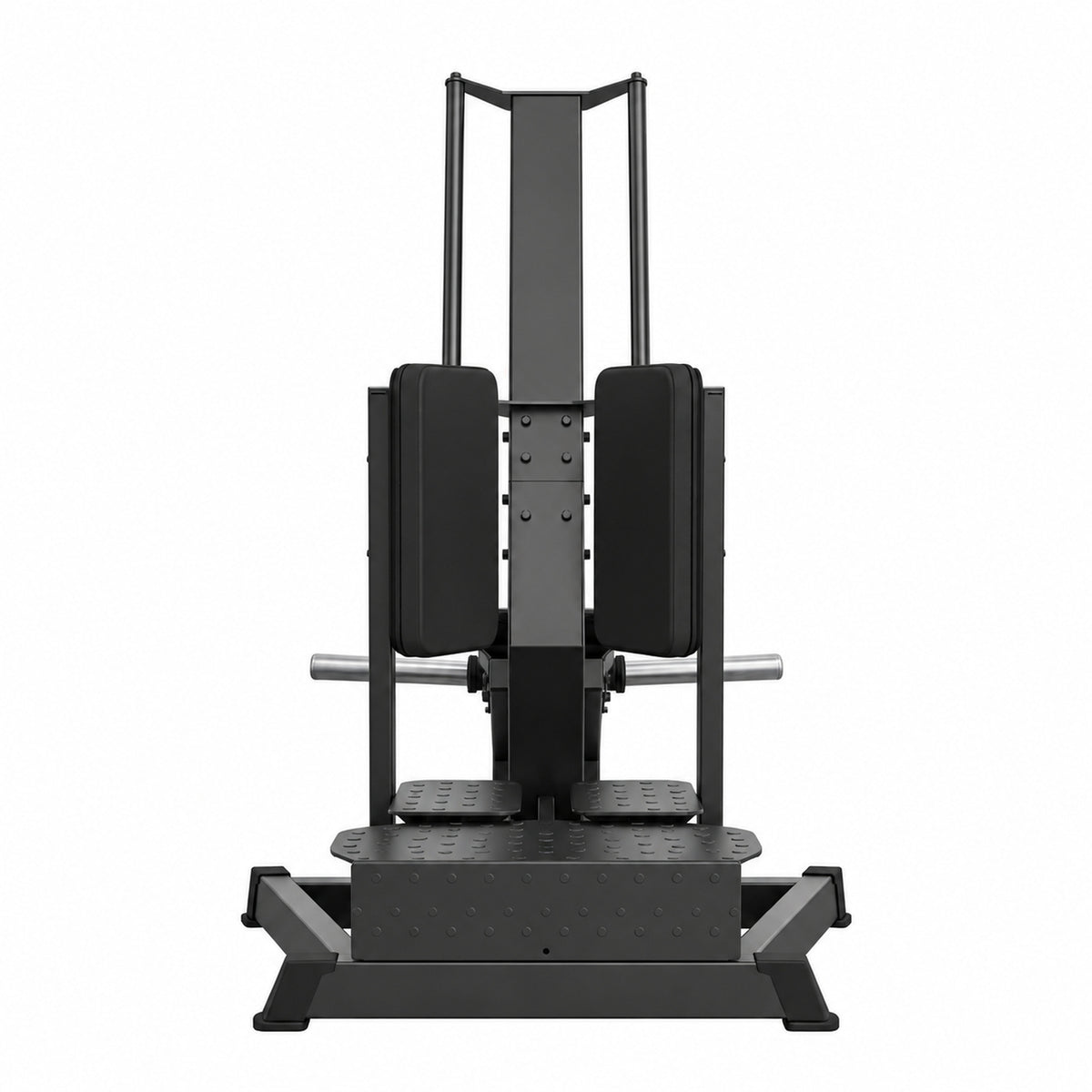 DHZ Fitness A629 Standing Abductor – Plate-Loaded Glute Trainer in Frontansicht auf weißem Hintergrund