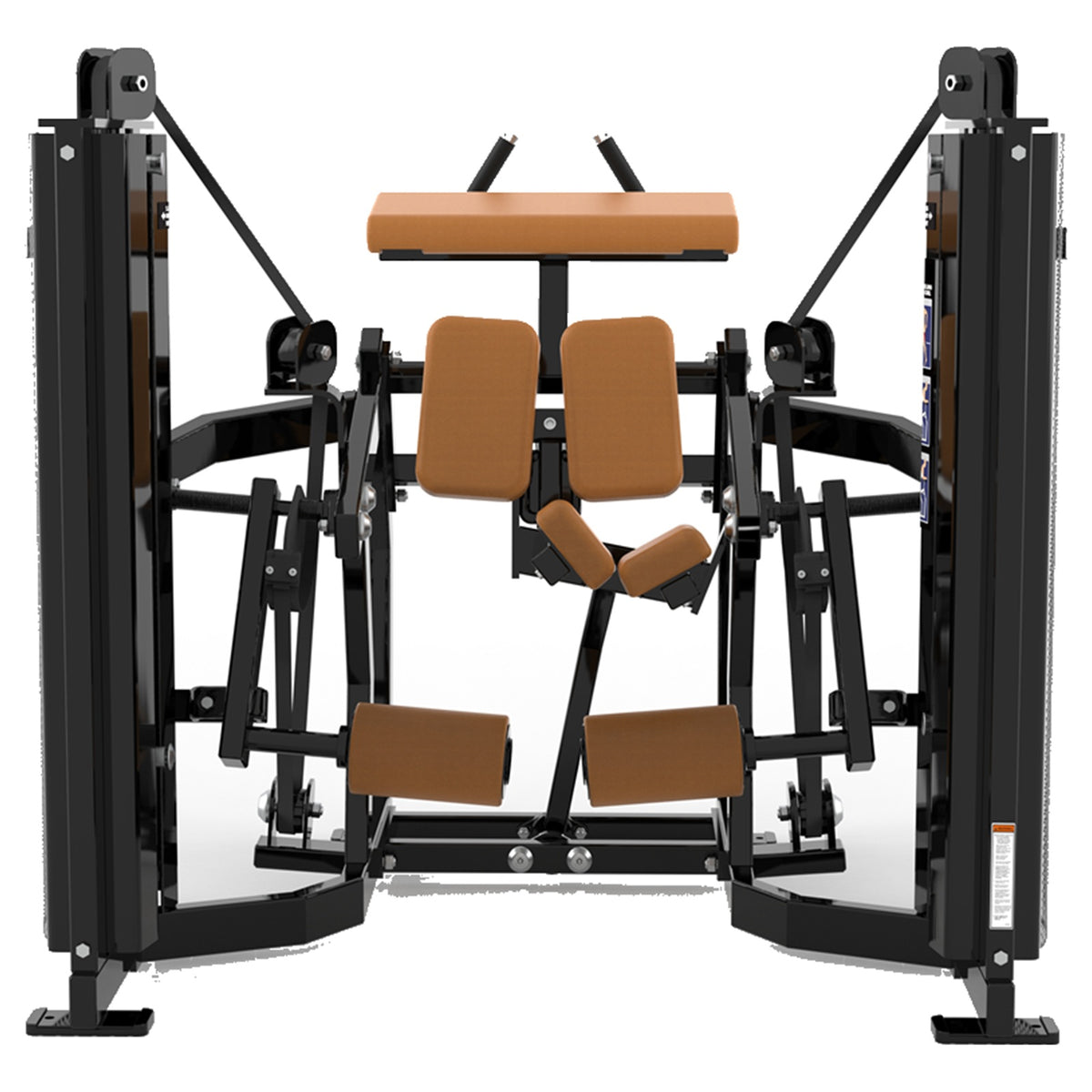 DHZ D-FORCE PM2047 Kneeling Leg Curl – Dual Weight Stack Kniender Beinbeuger – braune Polster, Produktansicht 03