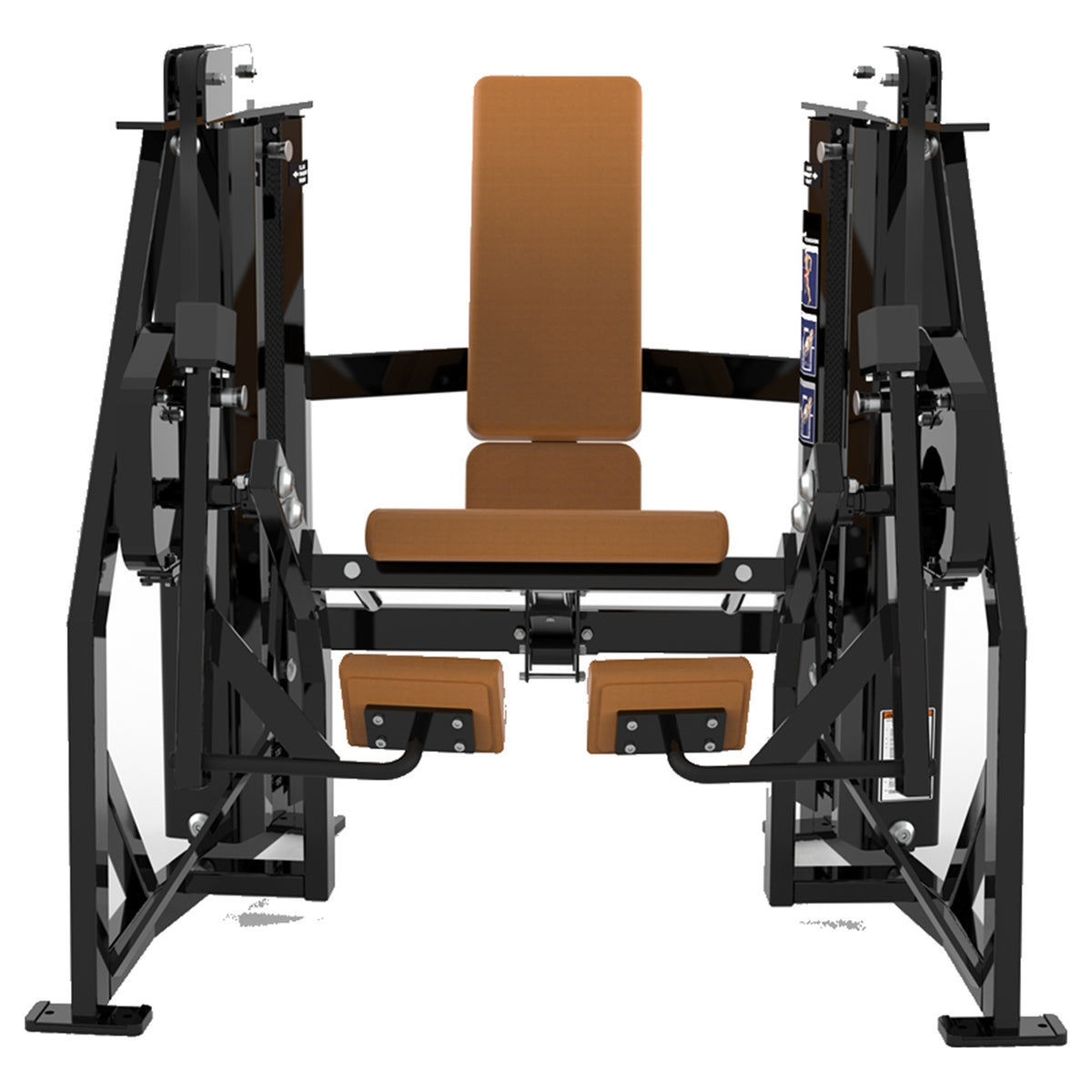 DHZ D-FORCE PM2048 Leg Extension – Dual Weight Stack Beinstrecker – braune Polster, Produktansicht 03