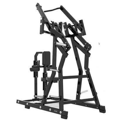 DHZ P-FORCE PM2005 Iso-Lateral Front Lat Pulldown – Plate Loaded Iso-Laterale Front-Latzugmaschine – schwarze Polster, Produktansicht 03