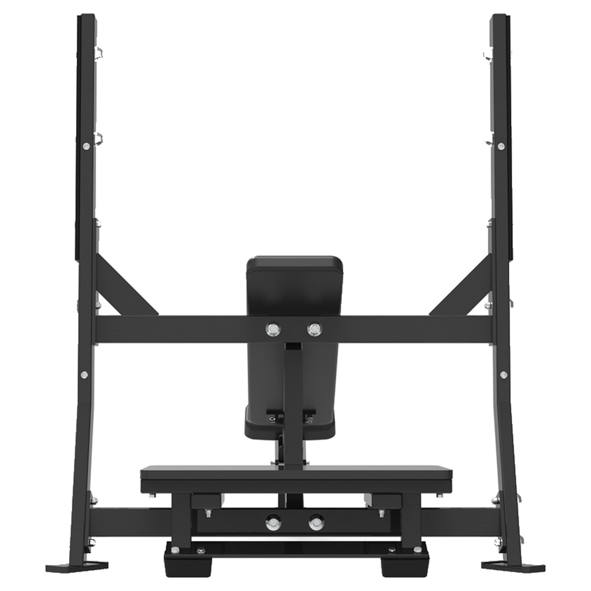 DHZ S-FORCE PM3013 Olympic Incline Bench – Freihantel Olympische Schrägbank – schwarze Polster, Produktansicht 03