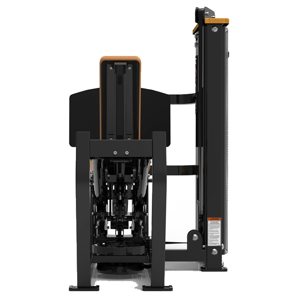 DHZ S-FORCE SM5003 Dual Leg Press & Calf – Gewichtsblock Dual Beinpresse und Wadenmaschine – braune Polster, Produktansicht 03