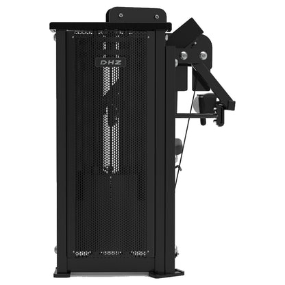DHZ S-FORCE SM5005 Lateral Raise – Gewichtsblock Seitheben-Maschine – schwarze Polster, Produktansicht 03