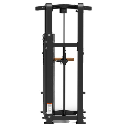 DHZ S-FORCE SM5009 Dual Dip & Chin Assist – Gewichtsblock Dual Dip- und Klimmzughilfe – braune Polster, Produktansicht 03