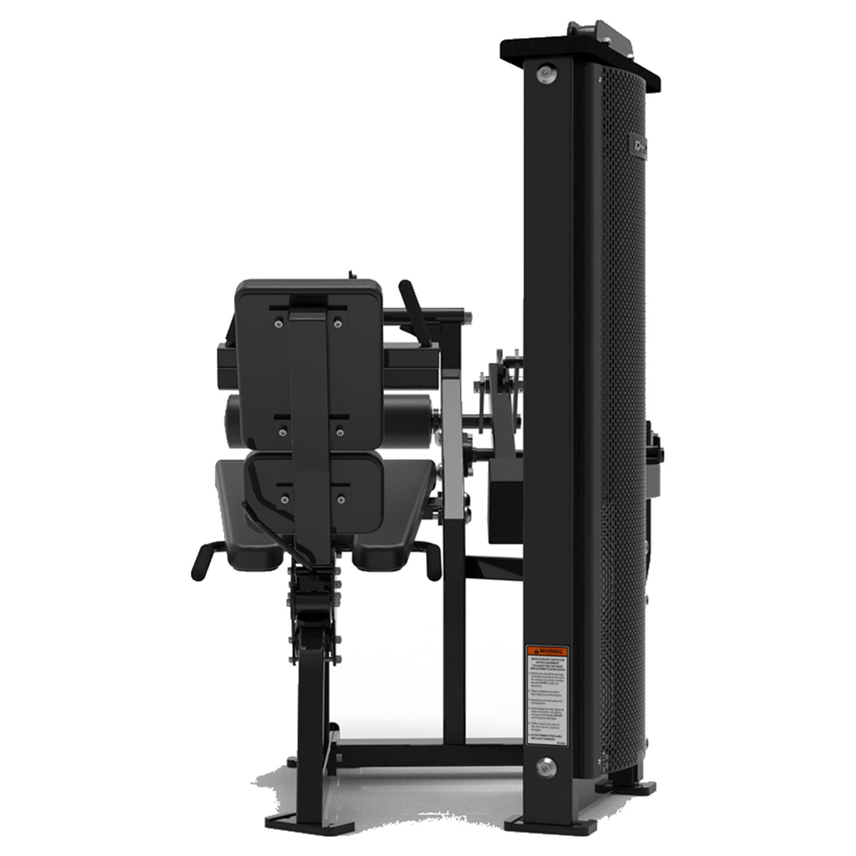 DHZ S-FORCE SM5023 Seated Leg Curl – Gewichtsblock Sitzender Beinbeuger – schwarze Polster, Produktansicht 03