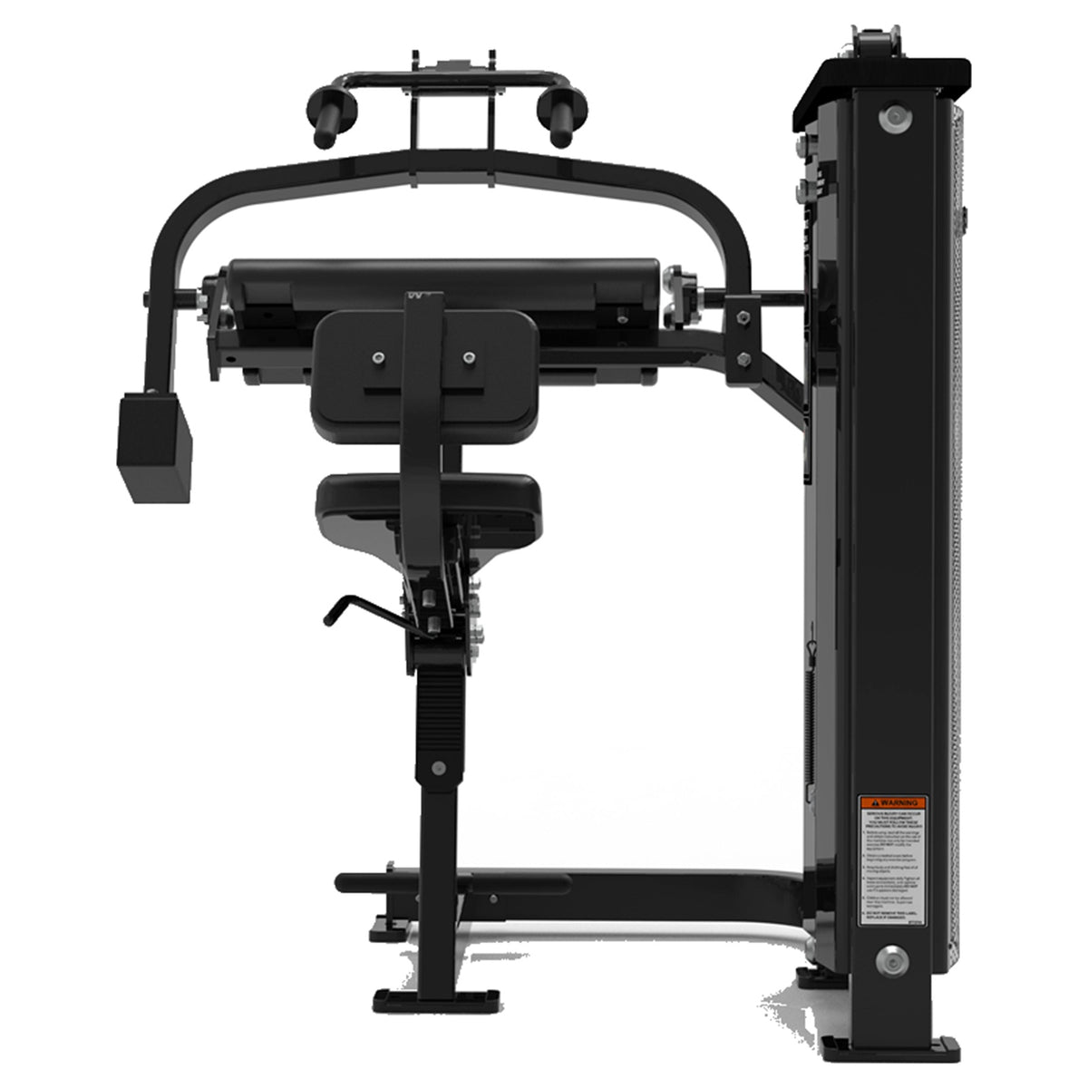 DHZ S-FORCE SM5028 Seated Dip – Gewichtsblock Sitzende Dip-Maschine – schwarze Polster, Produktansicht 03