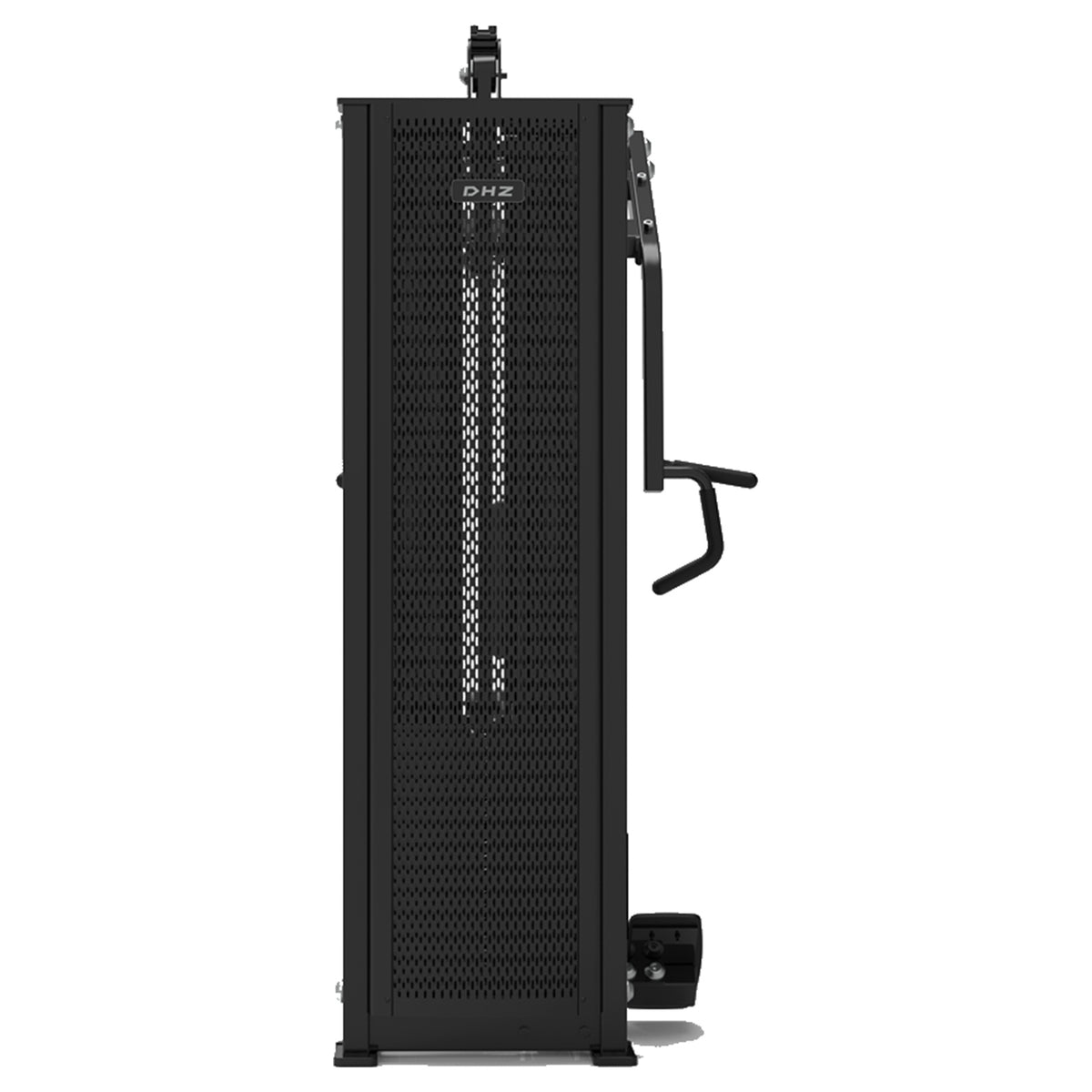 DHZ S-FORCE SM5034 Vertical Row – Gewichtsblock Vertikale Rudermaschine – schwarze Polster, Produktansicht 03