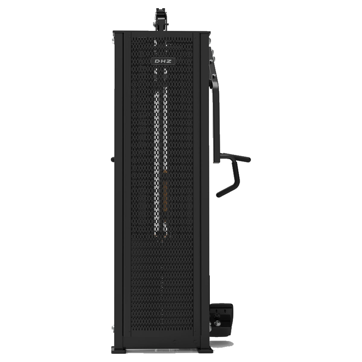 DHZ S-FORCE SM5034 Vertical Row – Gewichtsblock Vertikale Rudermaschine – braune Polster, Produktansicht 03
