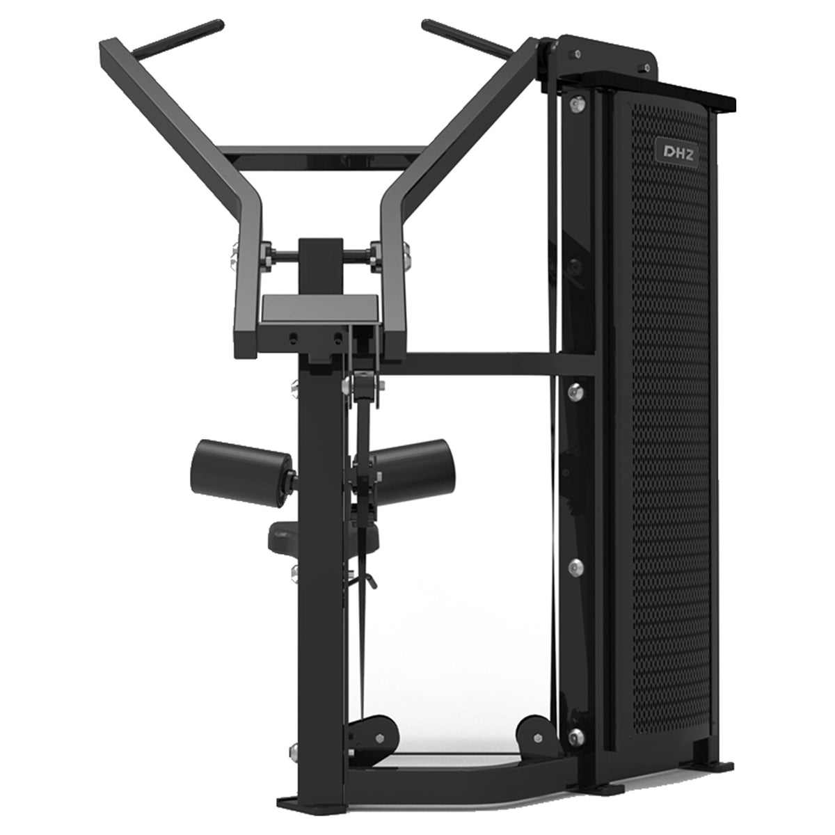 DHZ S-FORCE SM5035 Pulldown – Gewichtsblock Latzugmaschine – schwarze Polster, Produktansicht 03